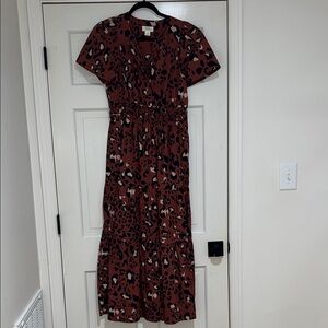 Maeve by Anthropologie Animal Print Maxi Dress